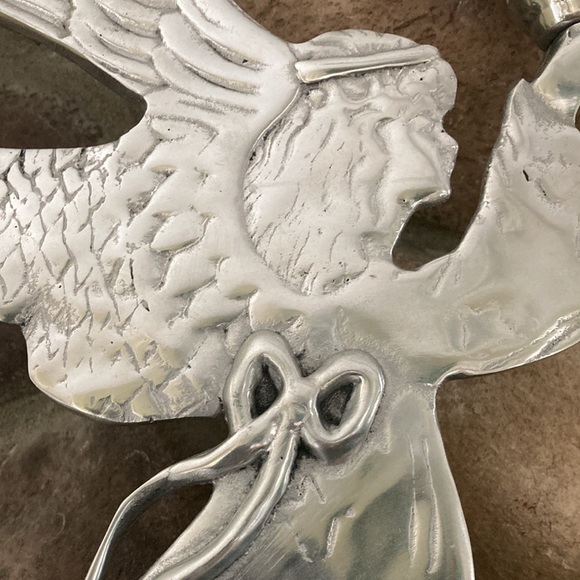 Two Silver angel Candleholders - Picture 5 of 6